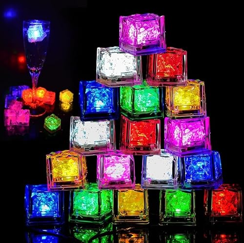 18 Stück LED Eiswürfel Badewannenspielzeug, Baby Badespielzeug, LED Eiswürfel, Leuchte Eiswürfel, Badewanne Spielzeug, Beleuchtete Eiswürfel für Hochzeit, Bar, Club, Party, Champagnerturm-Dekoration 18 Stück LED Eiswürfel Badewannenspielzeug, Baby Badespielzeug, LED Eiswürfel, Leuchte Eiswürfel, Badewanne Spielzeug, Beleuchtete Eiswürfel für Hochzeit, Bar, Club, Party, Champagnerturm-Dekoration von Silkwish