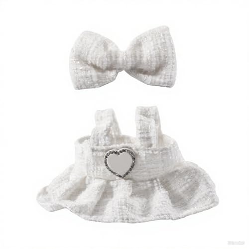 Silkwish 2er Set Puppenkleidung für 17cm Puppe - Elegant Premium Outfit für La Puppen, Inkl Weiß Kleid & Schleifen-Haarklammer - Modische Puppenkleidung Silkwish 2er Set Puppenkleidung für 17cm Puppe - Elegant Premium Outfit für La Puppen, Inkl Weiß Kleid & Schleifen-Haarklammer - Modische Puppenkleidung von Silkwish