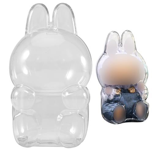 Silkwish Schutzhülle Anhänger Bag Charm für Vinyl Plush Toy Doll, Transparente Protective PVC-Tasche für Vinyl Plush Toy, Ausstellung Schützen Sie Ihre Puppe, Modern und Langlebig (Have a Seat) von Silkwish