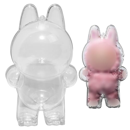 Silkwish Schutzhülle Schlüsselanhänger für Vinyl Plush Toy, Protective Transparente PVC-Tasche für Doll, Mini-Display-Tasche, Installation einfach, Ausstellung Schützen Sie Ihre Puppe (1.Generation) von Silkwish