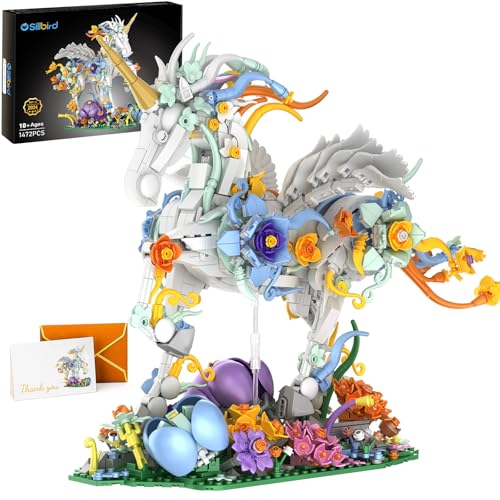 Sillbird Ideas Blumen & Tiere Spielzeug, Modellbausatz für Erwachsene, Haus- und Büro-Deko, Geschenke zu Weihnachten und zum Valentinstag für Frauen, Männer, Sie & Ihn, Ehefrau oder Ehemann(1472Stück) Sillbird Ideas Blumen & Tiere Spielzeug, Modellbausatz für Erwachsene, Haus- und Büro-Deko, Geschenke zu Weihnachten und zum Valentinstag für Frauen, Männer, Sie & Ihn, Ehefrau oder Ehemann(1472Stück) von Sillbird