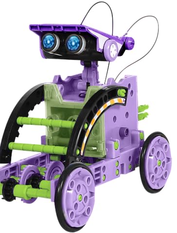 Sillbird Solar Roboter Kinder Spielzeug, 12-in-1 STEM Konstruktion Bauset, 190 Stücke Lernspielzeug Geschenk für Jungen Mädchen ab 8 9 10+ Jahren, Angetrieben durch Solarenergie, violett Sillbird Solar Roboter Kinder Spielzeug, 12-in-1 STEM Konstruktion Bauset, 190 Stücke Lernspielzeug Geschenk für Jungen Mädchen ab 8 9 10+ Jahren, Angetrieben durch Solarenergie, violett von Sillbird