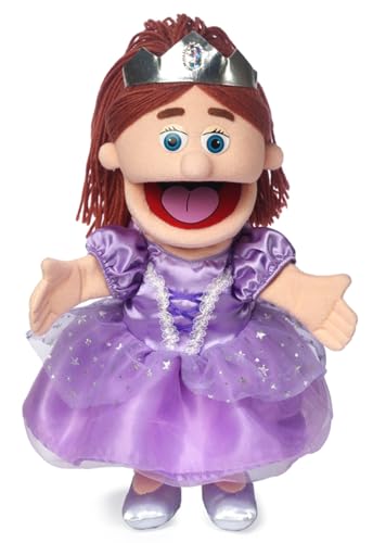 Princess Peach von Silly Puppets | 40 cm Handpuppe für Kinder | Mit Beweglichem Mund Und Armen | Abnehmbare Handwaschbare Kleidung von Silly Puppets