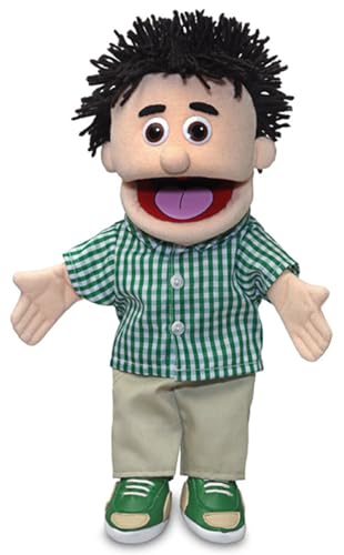 Kenny von Silly Puppets | 40 cm Handpuppe für Kinder | Mit Beweglichem Mund Und Armen | Abnehmbare Handwaschbare Kleidung von Silly Puppets