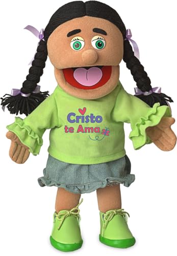 Cristo Te AMA von Silly Puppets | 40 cm Handpuppe für Kinder | Mit Beweglichem Mund Und Armen | Abnehmbare Handwaschbare Kleidung von Silly Puppets
