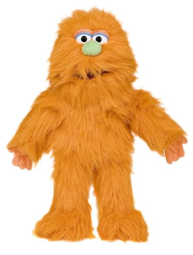 Monster Orange von Silly Puppets | 40 cm Handpuppe für Kinder | Mit Beweglichem Mund Und Armen | Abnehmbare Handwaschbare Kleidung von Silly Puppets