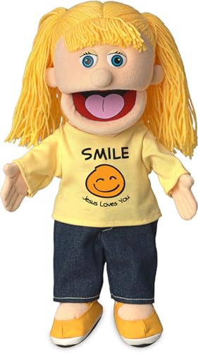 Smile Jesus Loves You von Silly Puppets | 40 cm Handpuppe für Kinder | Mit Beweglichem Mund Und Armen | Abnehmbare Handwaschbare Kleidung Smile Jesus Loves You von Silly Puppets | 40 cm Handpuppe für Kinder | Mit Beweglichem Mund Und Armen | Abnehmbare Handwaschbare Kleidung von Silly Puppets