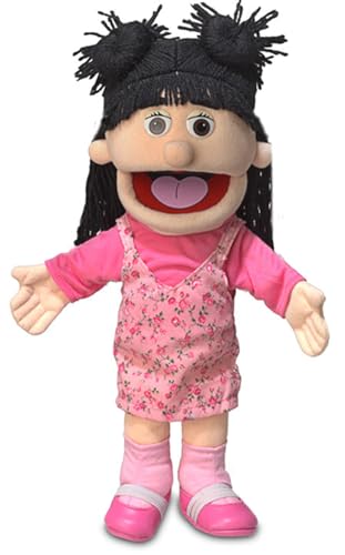 Susie von Silly Puppets | 40 cm Handpuppe für Kinder | Mit Beweglichem Mund Und Armen | Abnehmbare Handwaschbare Kleidung von Silly Puppets