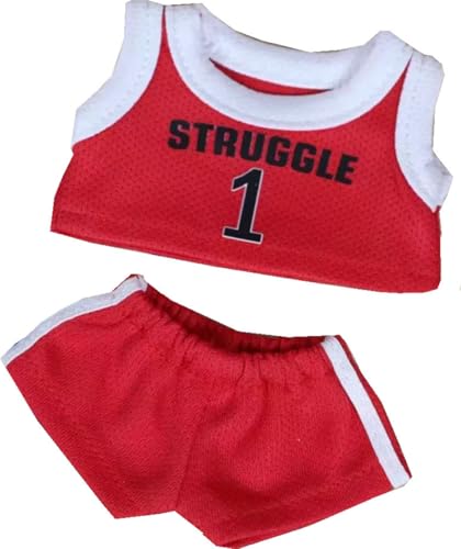 Silver Basic Puppensatz Kleidung 17CM La-bbu Plush DIY Kleidung-Red11 von Silver Basic