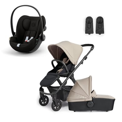 Silver Cross Kombikinderwagen Tide Sage Beige inklusive cybex GOLD Babyschale Cloud G i-Size Magic Black von Silver Cross