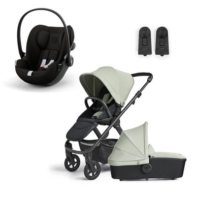 Silver Cross Kombikinderwagen Tide Sage Grün inklusive cybex GOLD Babyschale Cloud G i-Size Magic Black von Silver Cross