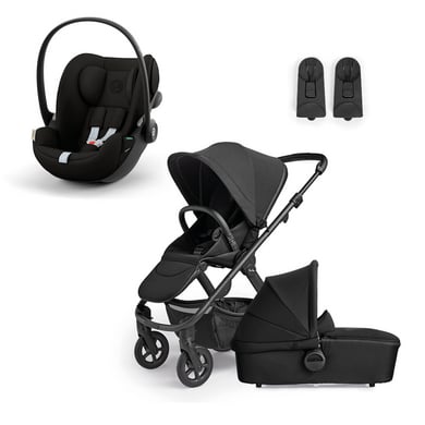 Silver Cross Kombikinderwagen Tide Space Schwarz inklusive cybex GOLD Babyschale Cloud G i-Size Magic Black von Silver Cross