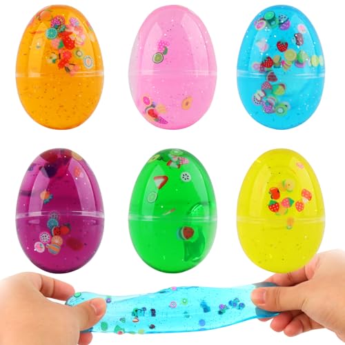 Slime Kit, SilverChry Ostergeschenke Kinder, 6 Stück Schleim Eier Set, Ostern Geschenk, Antistress Spielzeug für Erwachsene und Kinder Slime Kit, SilverChry Ostergeschenke Kinder, 6 Stück Schleim Eier Set, Ostern Geschenk, Antistress Spielzeug für Erwachsene und Kinder von SilverChry