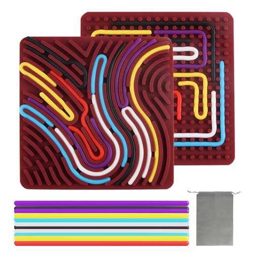 SilverChry Sensorisches Aktivitätsbrett, Sensory Activity Board Toy, Silikon Lernspielzeug, Taktile Stimulation, Sensorik Activity Board Silikon für Kinder und Erwachsene von SilverChry