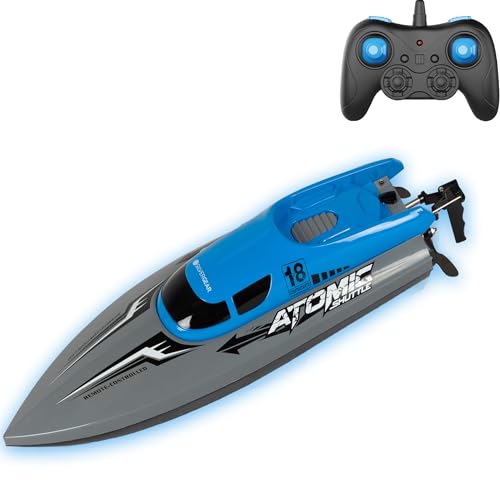 Silvergear® Ferngesteuertes Boot High Speed | RC Boat 30Km/h Geschwindigkeit und 2.4GHz | Motorboot Ferngesteuert Anti-Kipp-Boot für Kinder und Erwachsene | Speedboat mit Fernbedienung von Silvergear