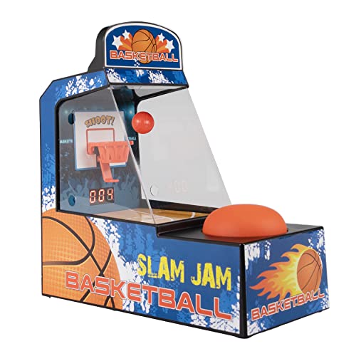 Silvergear® Mini Arcade-Basketballmaschine mit Musik | Retro Design Handheld Tragbare Basketball Spielekonsole | Basketball Automat Elektronische Automatische Score | Basketballspiel von Silvergear