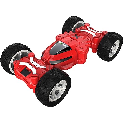 Exost RC 20259 Mini Revolt by Silverlit, ferngesteuertes Auto, 2 Modi: 4x4 oder Racer, 2.4 Ghz, 12 kmh, Reichweite 25m, Maßstab 1:18, rot, ab 5 Jahren von Exost