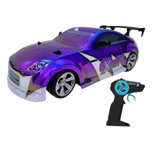 Exost – Ferngesteuertes Auto Holographic Shiny Flash – Rosa Karosserie – Lichteffekte – Bis zu 15 km/h – 2,4 GHz, Reichweite 25 m – USB-Wiederaufladbare Batterie – RC Spielzeug Indoor/Outdoor von Silverlit