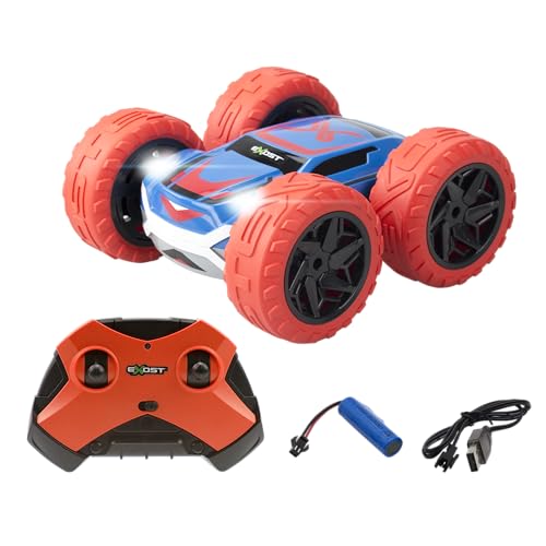 Exost Silverlit All-Terrain Ferngesteuertes Auto 360 Cross Rot - Batterie inklusive - Fahren auf 2 Seiten bei 360° + LED-Scheinwerfer - Geschwindigkeit: 12 km/h - Spielzeug für Kinder ab 5 Jahren von Silverlit