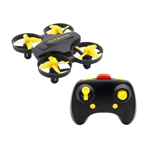 FLYBOTIC - Ferngesteuerte Drohne Tech Drone - Infrarot - Gelb - 8 cm von Silverlit