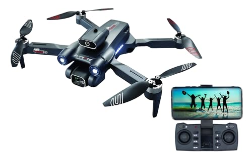 Flybotic – Drone Air Vision HD – Klappbare WiFi-Drohne mit HD-Kamera – Automatischer Start & Landung – Schwebeflug – 2,4-GHz-Technologie – 2 wiederaufladbare Batterien – Ab 14 Jahren von Silverlit