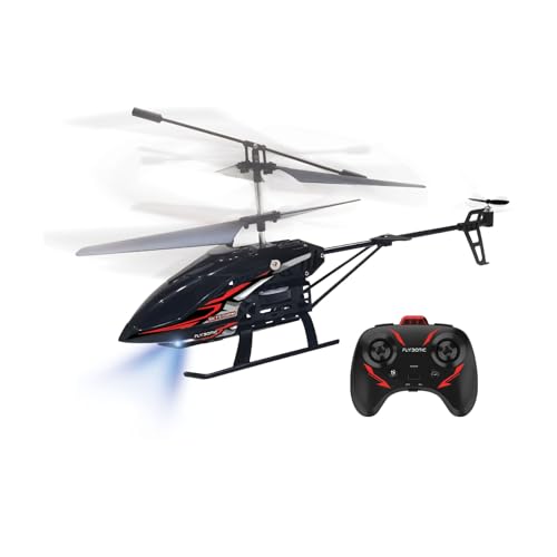 Flybotic – Sky Storm – 3-Kanal-Fernsteuerhubschrauber – Gyroskop & koaxialer Rotor für Stabilität – Schwebeflug – Lichteffekte – Batterie enthalten – RC-Spielzeug für Kinder ab 8 Jahren von Silverlit