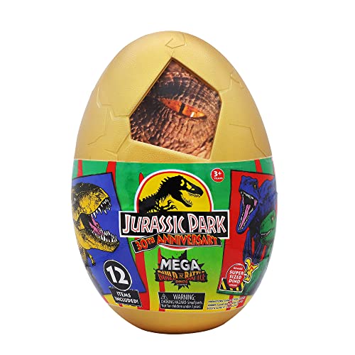 Jurassic World Dominion by Silverlit, Mega-Ei 28 cm, 3 Dinosaurier zum Zusammenbauen, 20 Überraschungen zum Entdecken, Kinderspielzeug, Ab 3 Jahren Jurassic World Dominion by Silverlit, Mega-Ei 28 cm, 3 Dinosaurier zum Zusammenbauen, 20 Überraschungen zum Entdecken, Kinderspielzeug, Ab 3 Jahren von Silverlit