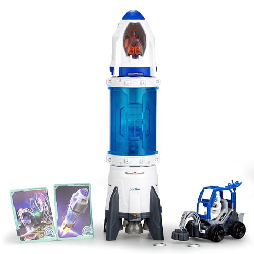 Silverlit - ASTROPOD - Raketen-Deluxe-Paket: Charaktere und Fahrzeuge - Sound- und Lichteffekte - 15 Teile zum Zusammenbauen - Bau und Experimente im Weltraum - Ab 6 Jahren von SILVERLIT