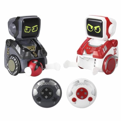 Silverlit Ycoo by Kickabot – Ferngesteuerter Fußballroboter 15 cm – Spielzeug-Set mit 2 Robotern – 3 Spiele erhältlich: Fußball, Bowling, Plotsrennen von Silverlit