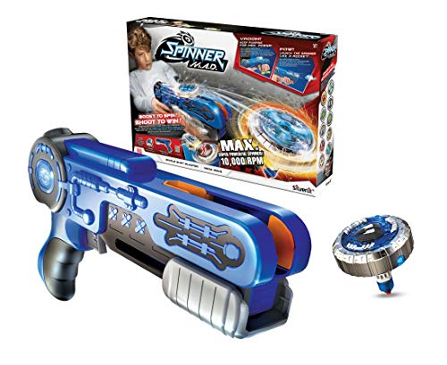 Spinner MAD 86300 Single Shot Blaster by Silverlit, 1x Pistole + 1x Spinner, Spielzeug Pistole, kompatibel mit der gesamten Spinner Mad Range, 24 cm, bunt, ab 5 Jahren Spinner MAD 86300 Single Shot Blaster by Silverlit, 1x Pistole + 1x Spinner, Spielzeug Pistole, kompatibel mit der gesamten Spinner Mad Range, 24 cm, bunt, ab 5 Jahren von SPINNER M.A.D.