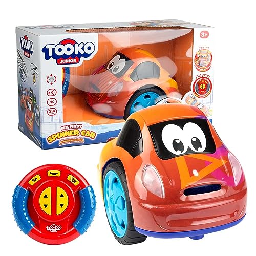 TOOKO 81474 Spinner Car ferngesteuertes Auto für Kleinkinder, My First von Silverlit