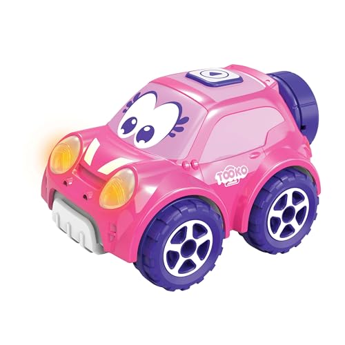 TOOKO Junior Ferngesteuertes Auto, multidirektional, Rosa, kann auch Suivre, Klang und helle Effekte, Spielzeug für Kinder ab 2 Jahren von Silverlit