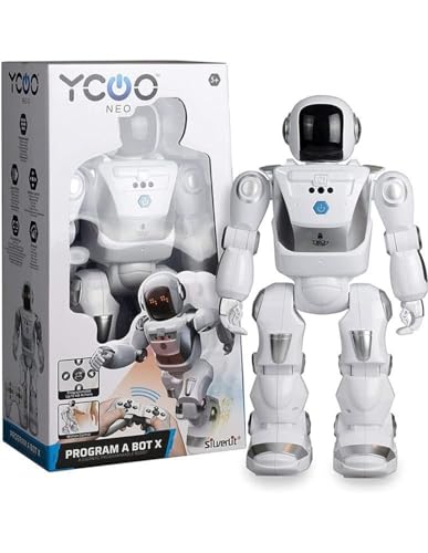 YCOO 88071 Programm A BOT X by Silverlit, Ferngesteuerter Roboter, programmierbar, Ton- und Lichteffekte, Bewegungssensoren, multidirektionale Steuerung, Reichweite 1m, 40 cm, weiß, ab 5 Jahren YCOO 88071 Programm A BOT X by Silverlit, Ferngesteuerter Roboter, programmierbar, Ton- und Lichteffekte, Bewegungssensoren, multidirektionale Steuerung, Reichweite 1m, 40 cm, weiß, ab 5 Jahren von Silverlit
