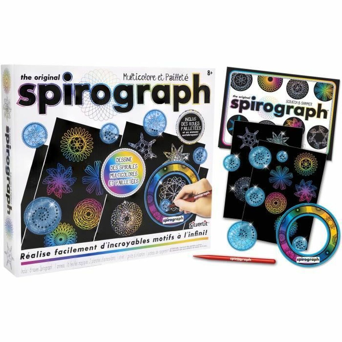 Zeichenset Spirograph Silverlit Schwarz von Silverlit