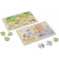 Bobo Siebenschläfer, 2 Puzzles 20 und 24 Teile von Simba Toys GmbH & Co. KG