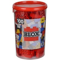 Simba 10411890 - Blox Steine in Dose, Konstruktionsspielzeug, 100, rot von Simba Toys GmbH & Co. KG