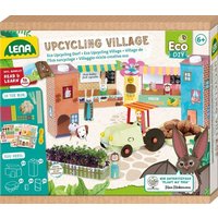LENA® 42830 - Eco Upcycling Village, DIY Dorf-Bastelset von Simm Spielwaren