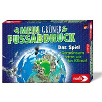 Noris 606012030 - Mein grüner Fußabdruck - Das Spiel, Gemeinsam reten wir das Klima! Familienspiel von Simba Toys