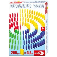 Noris 606065644 - Domino Run 200 Steine, Aktionsspiel, Geschicklichkeitsspiel von Simba Toys