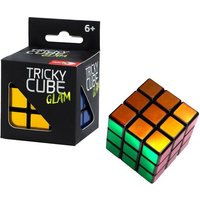 Noris 606132065 - Tricky Cube Glam, Trickwürfel, Metallic bunt, Maße: 5,5 cm von Simba Toys