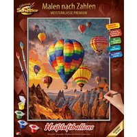 Schipper Malen-nach-Zahlen - Meisterklasse - Premium - Heißluftballons von Simba Toys