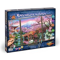 Schipper Malen-nach-Zahlen - Meisterklasse Triptychon - Kirschblüte in Japan von Simba Toys