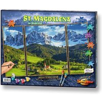 Schipper Malen-nach-Zahlen - Meisterklasse Triptychon - St. Magdalena in Südtirol von Simba Toys