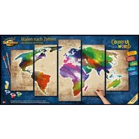 Schipper Malen-nach-Zahlen - Polyptychon - Colorful World Schipper Malen-nach-Zahlen - Polyptychon - Colorful World von Simba Toys