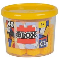 Simba 104118857 - Blox Steine in Dose, Konstruktionsspielzeug, 40, gelb von Simba Toys GmbH & Co. KG