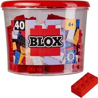 Simba 104118875 - Blox Steine in Dose, Konstruktionsspielzeug, 40, rot von Simba Toys