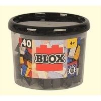 Simba 104118895 - Blox Steine in Dose, Konstruktionsspielzeug, 40, schwarz von Simba Toys GmbH & Co. KG