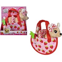 Simba 105890147 - Chi Chi Love, Little Berry, Chihuahua mit Tragetasche, Plüschhund von Simba Toys