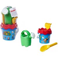 Simba 109234593 - Super Mario Baby-Eimergarnitur (Eimer 11cm), 5-teilig, Sandspielzeug von Simba Toys