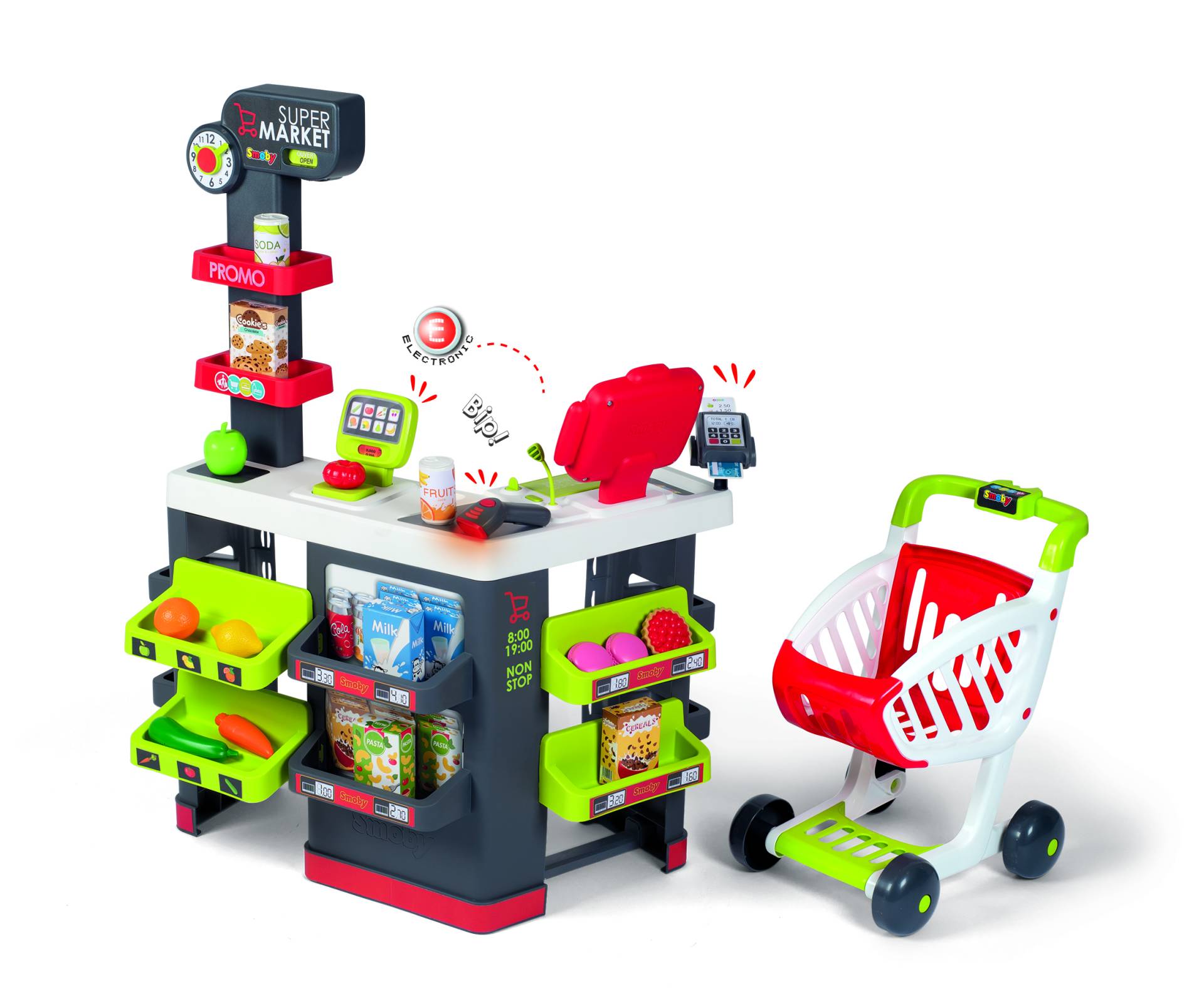 Smoby - Supermarkt + Einkaufswagen & Kasse von Simba Toys